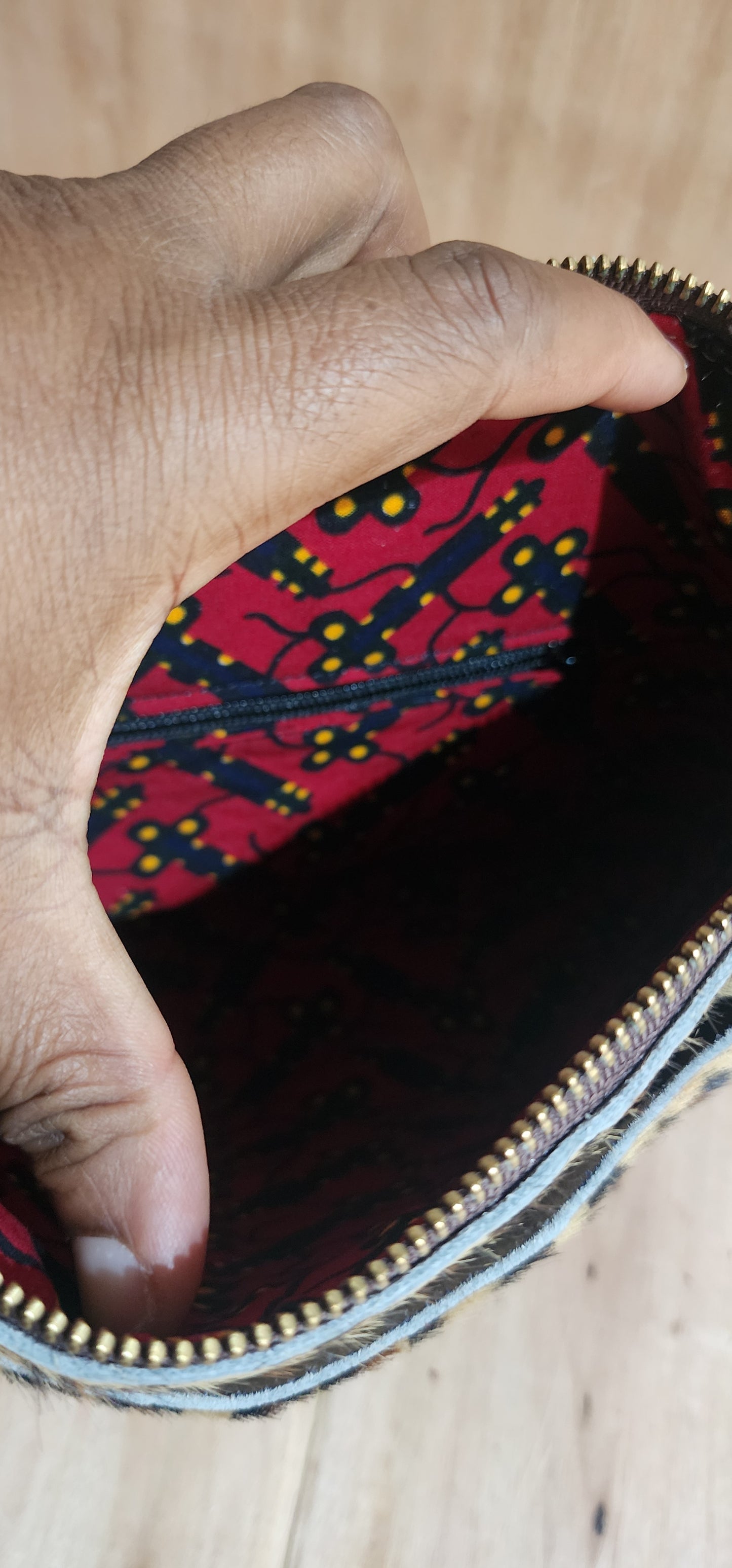 Leopard Crossbody Bag for Women- Black/Brown