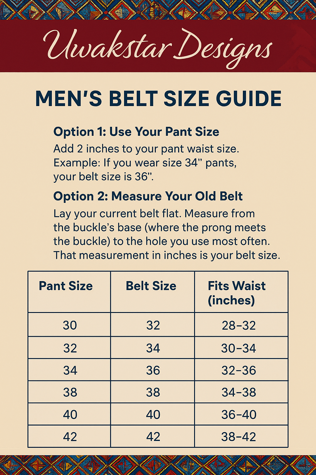 Handmade Men’s Leather Belt – Classic Brown with Antique Brass Buckle