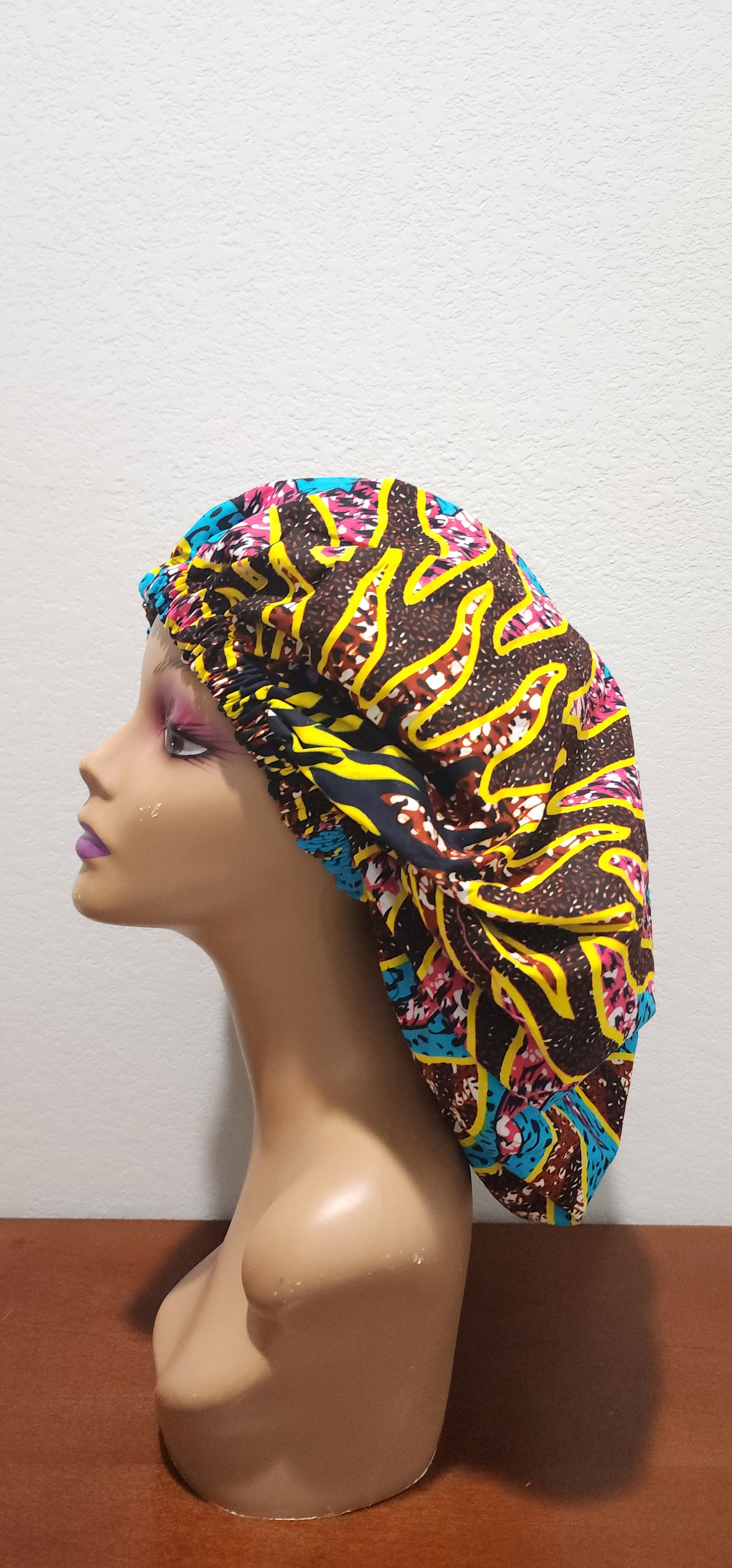 Electric Wave Ankara Bonnet