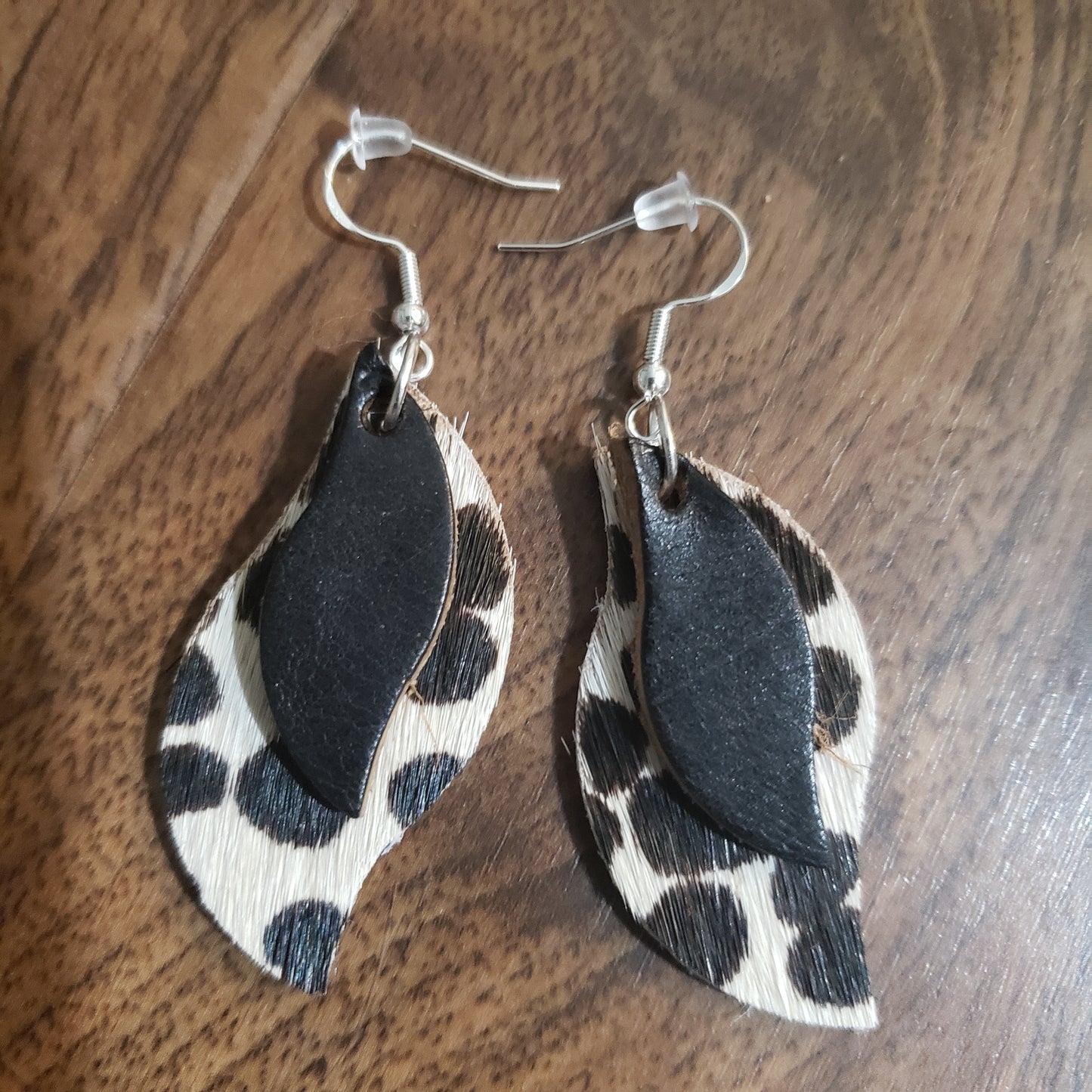 Dazzle Leather Earrings