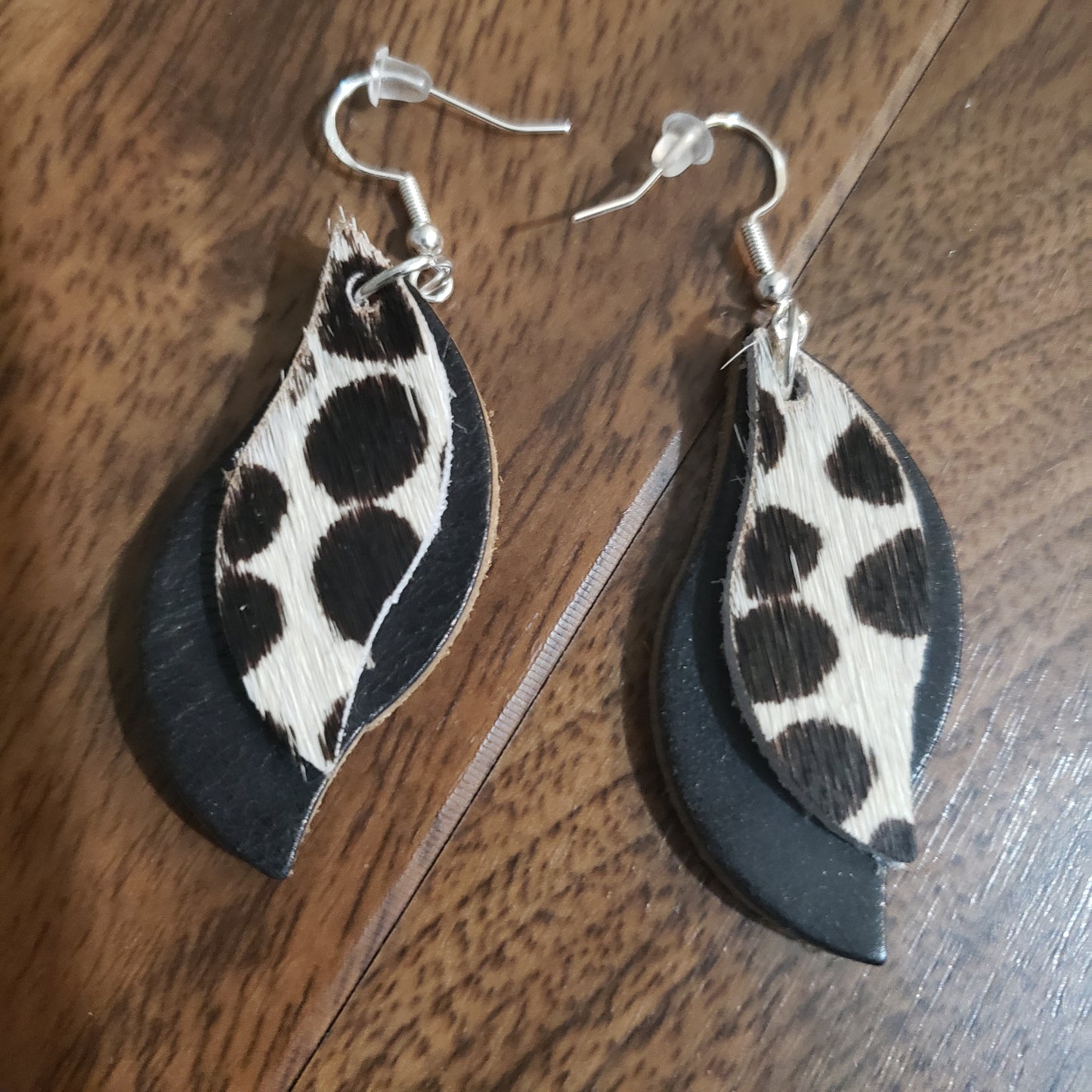 Dazzle Leather Earrings