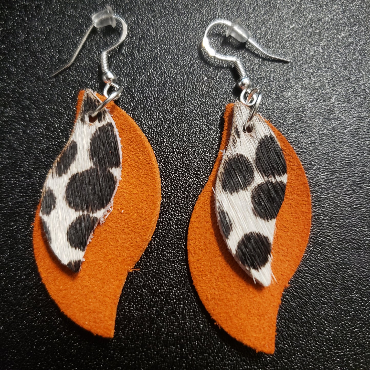 Dazzle Leather Earrings