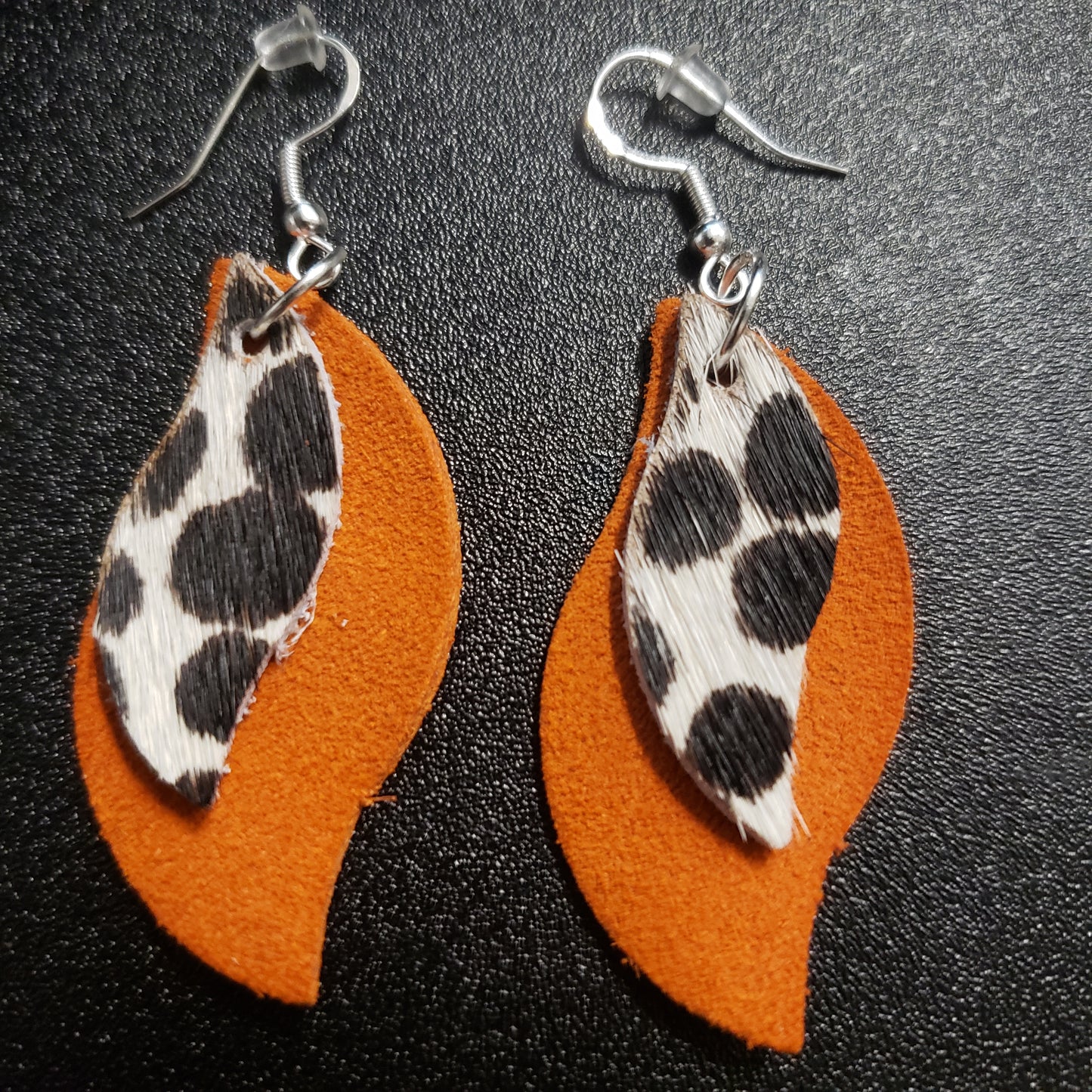 Dazzle Leather Earrings