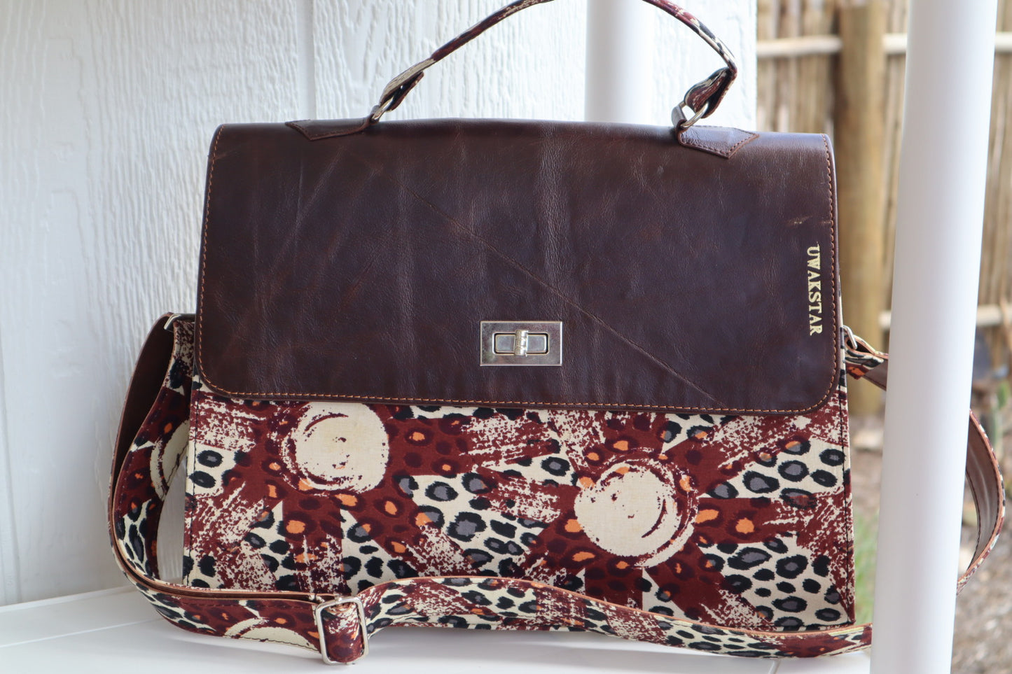 Hand Woven Kente Briefcase Bag