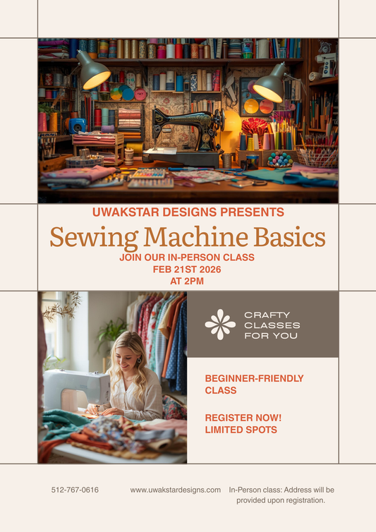 Small Group Sewing Classes - Sewing Machine Basics