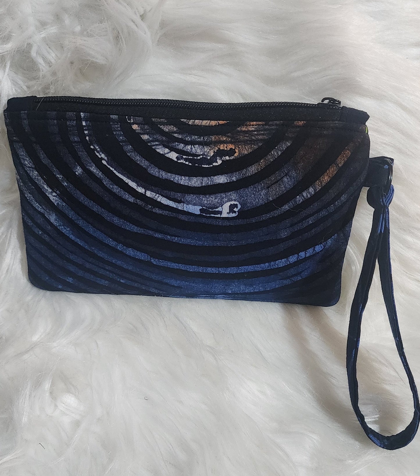 Adire Batik Glow Wristlet