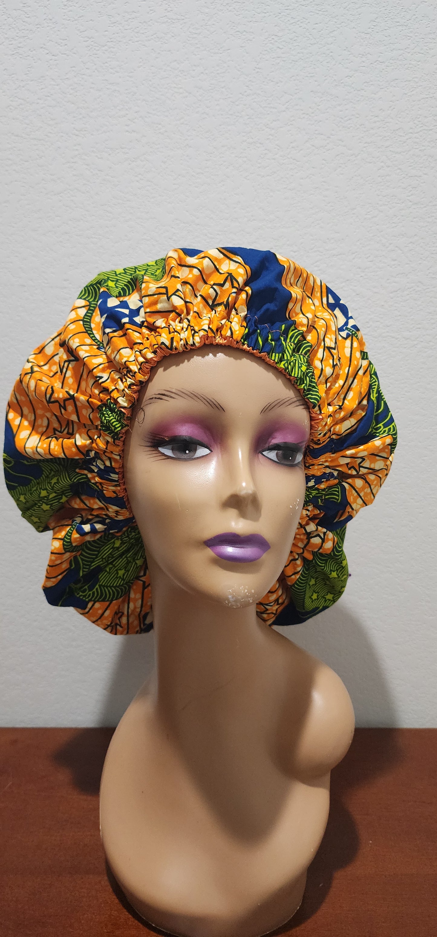 Golden Harvest Ankara Bonnet