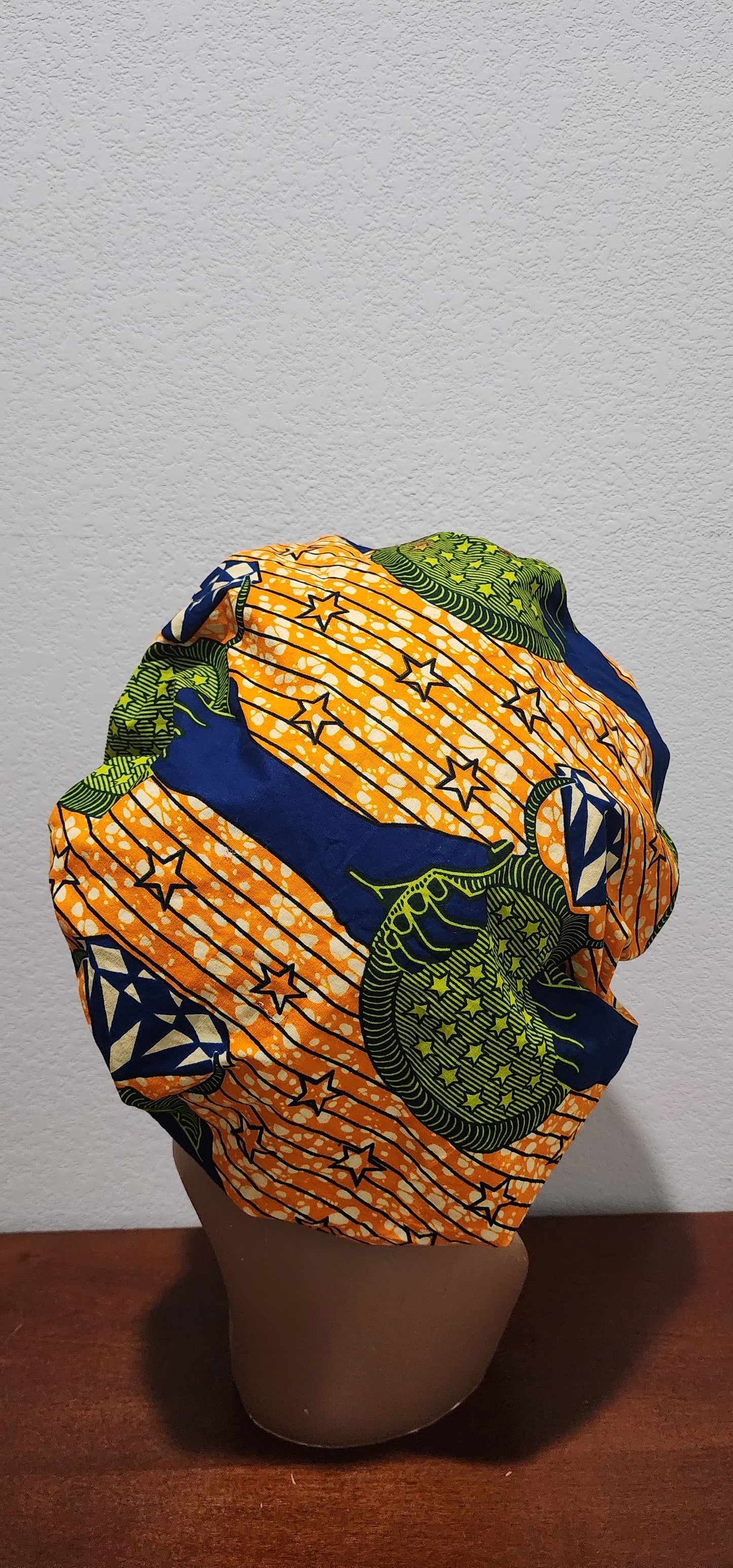 Golden Harvest Ankara Bonnet