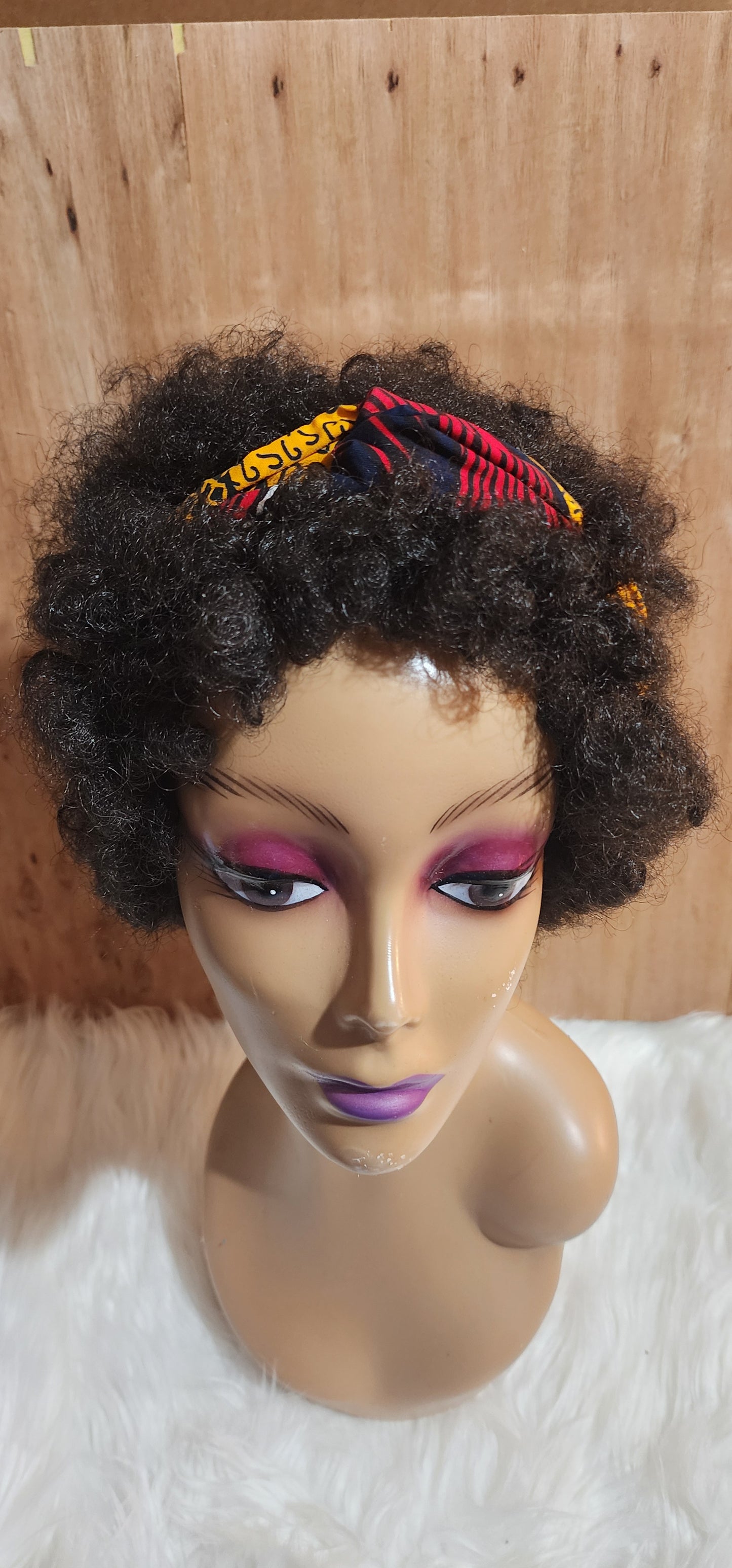 African Print Patchwork Twist Headband