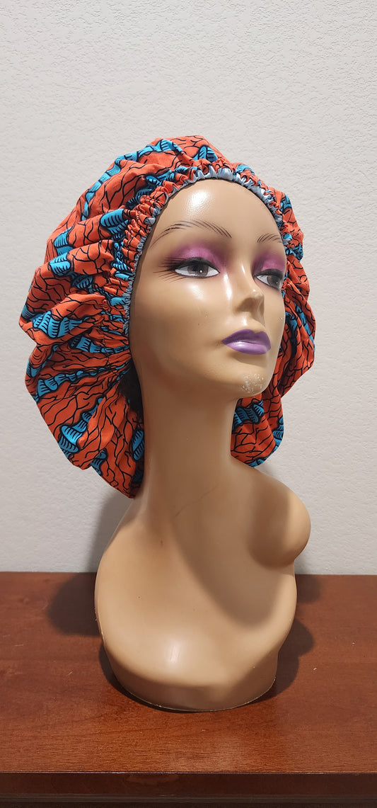Coral Reef Ankara Bonnet
