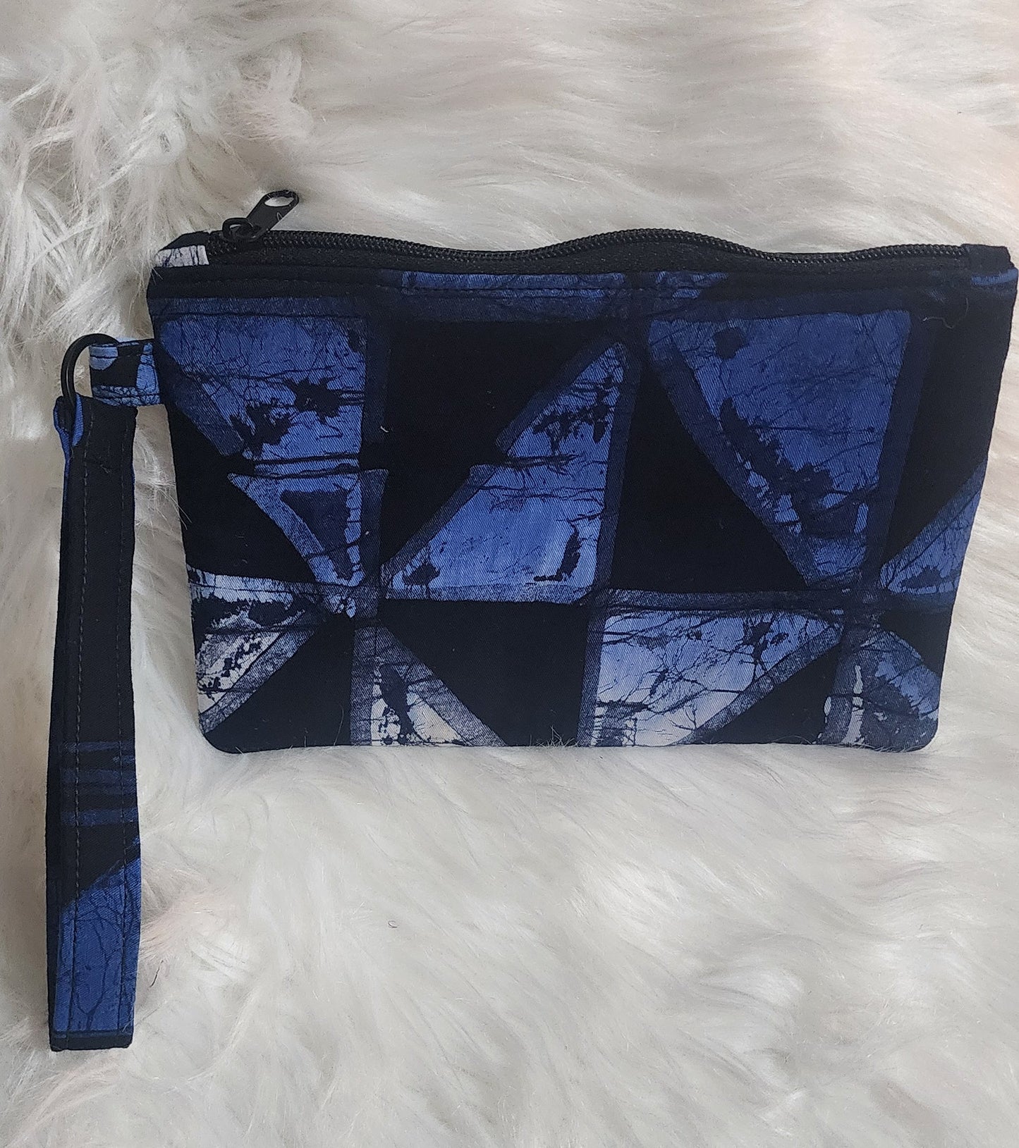 Adire Batik Glow Wristlet