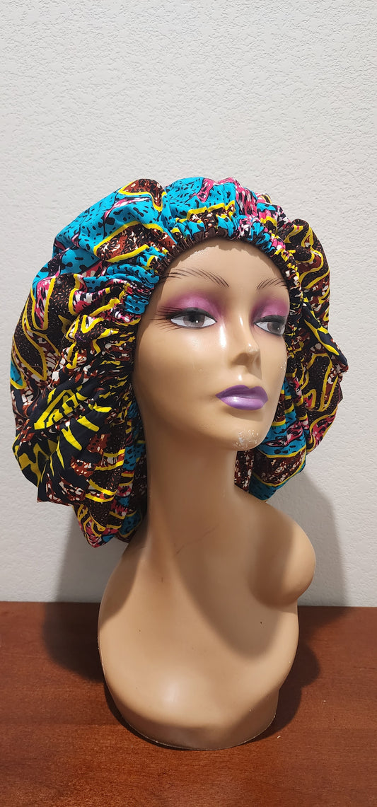 Electric Wave Ankara Bonnet