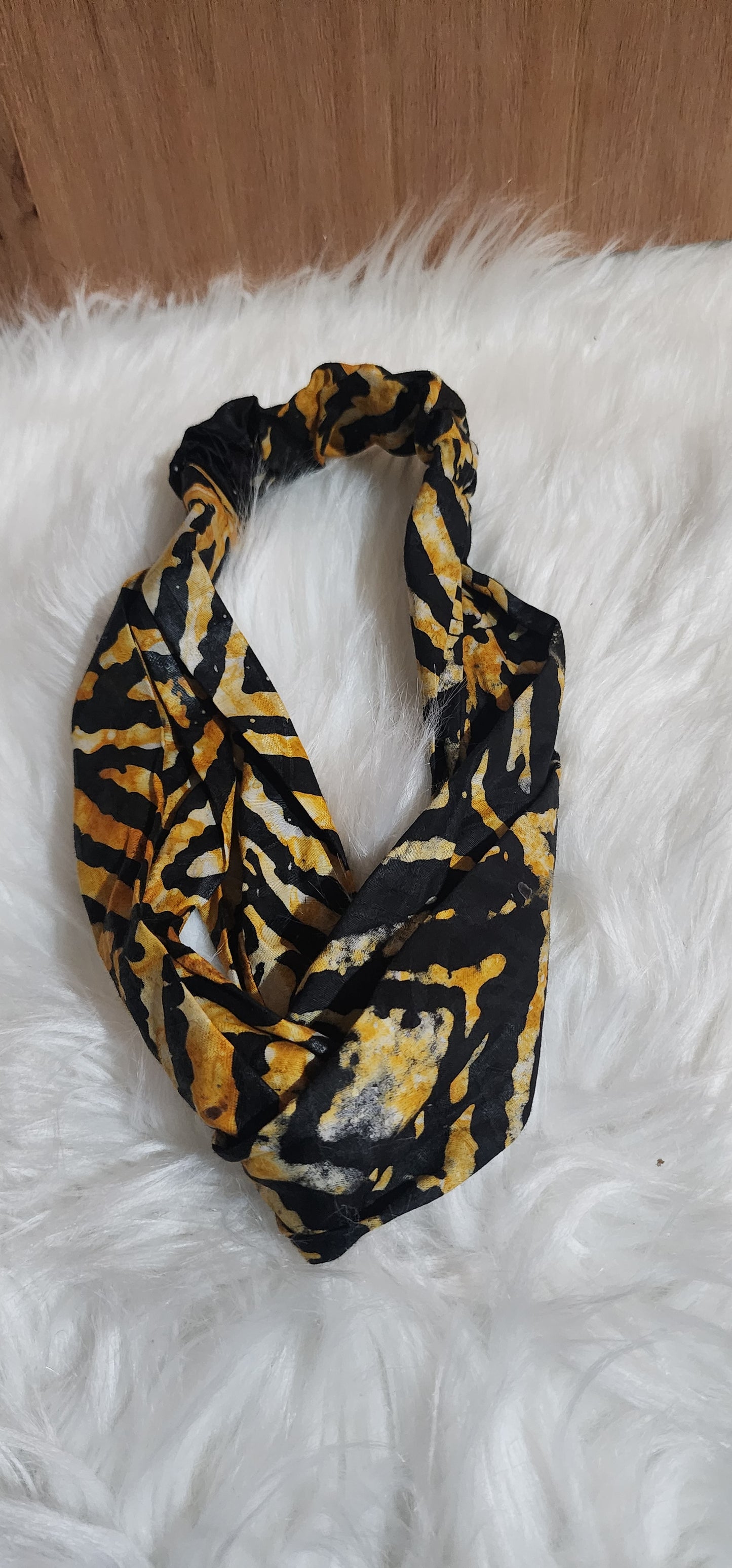 Adire African Tie dye print Twisted headband
