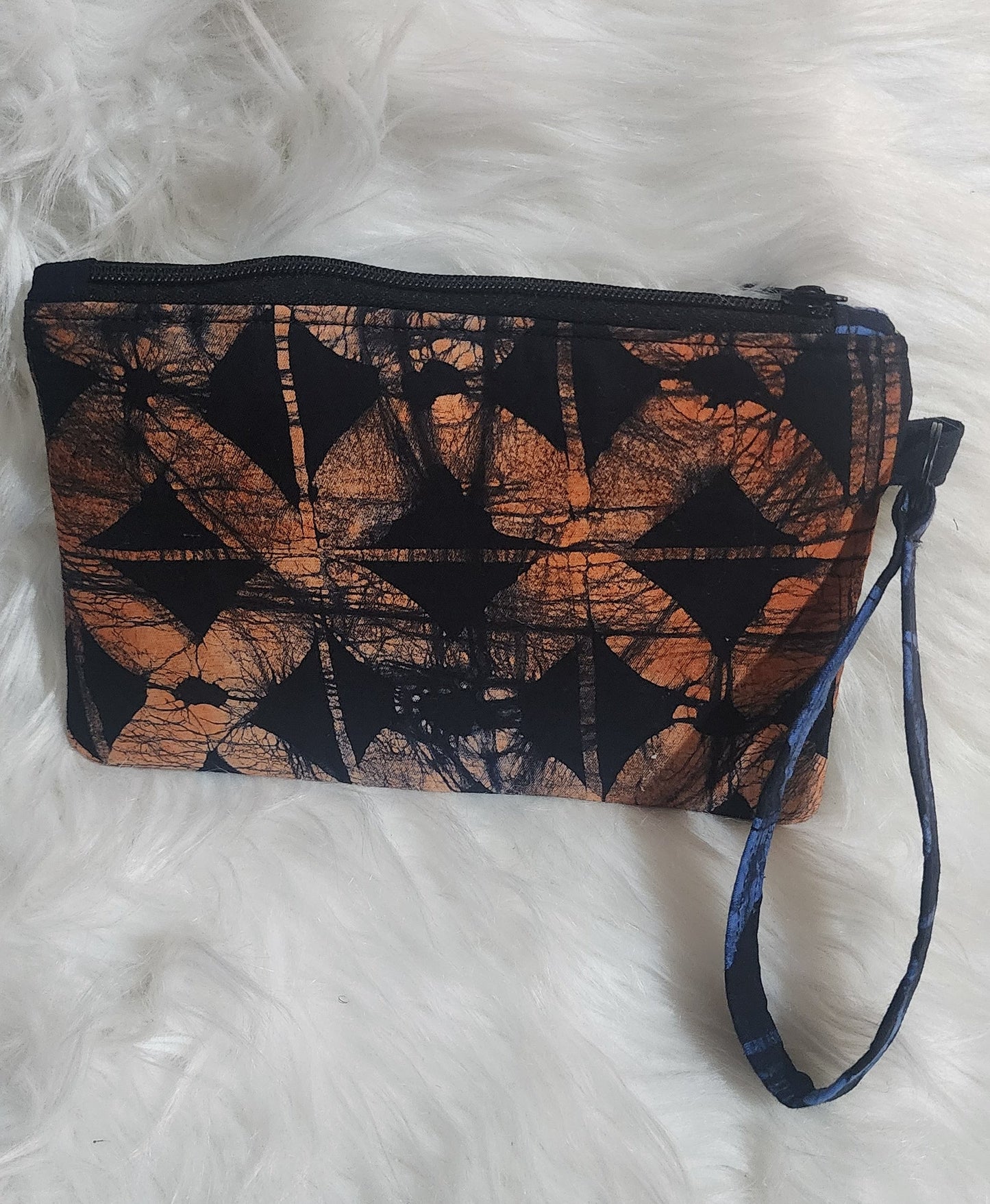 Adire Batik Glow Wristlet