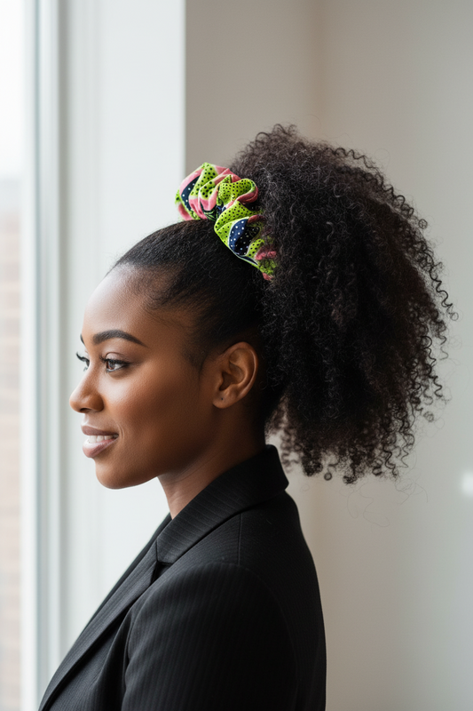 AfriBloom Ankara Scrunchie