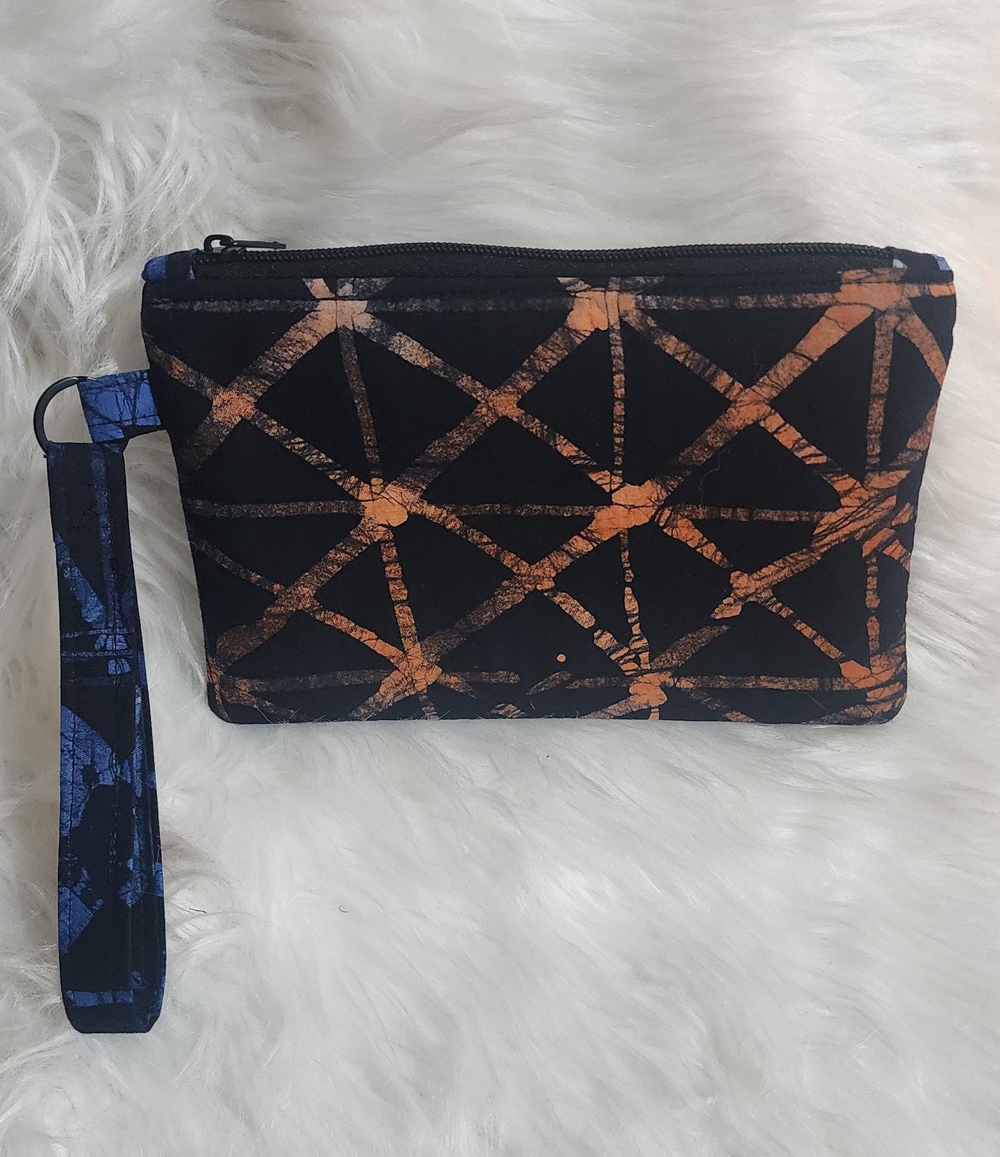 Adire Batik Glow Wristlet