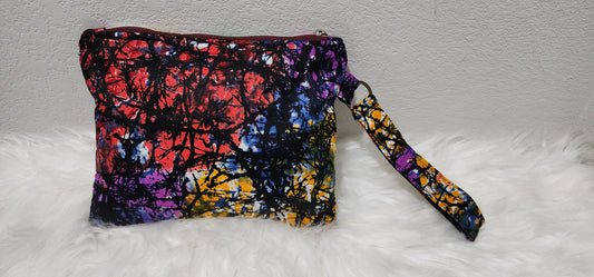 Ankara Batik Wristlet Clutch
