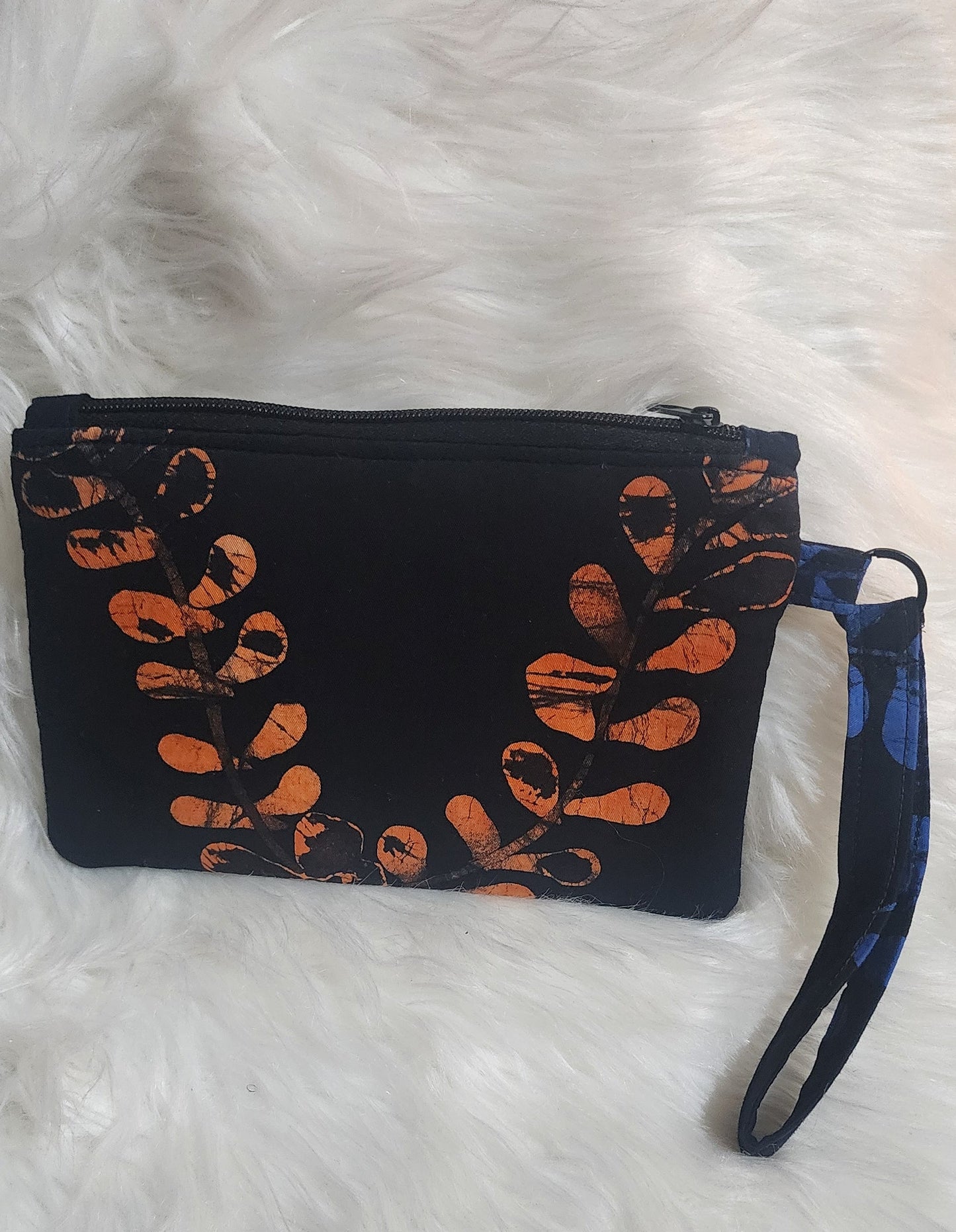 Adire Batik Glow Wristlet