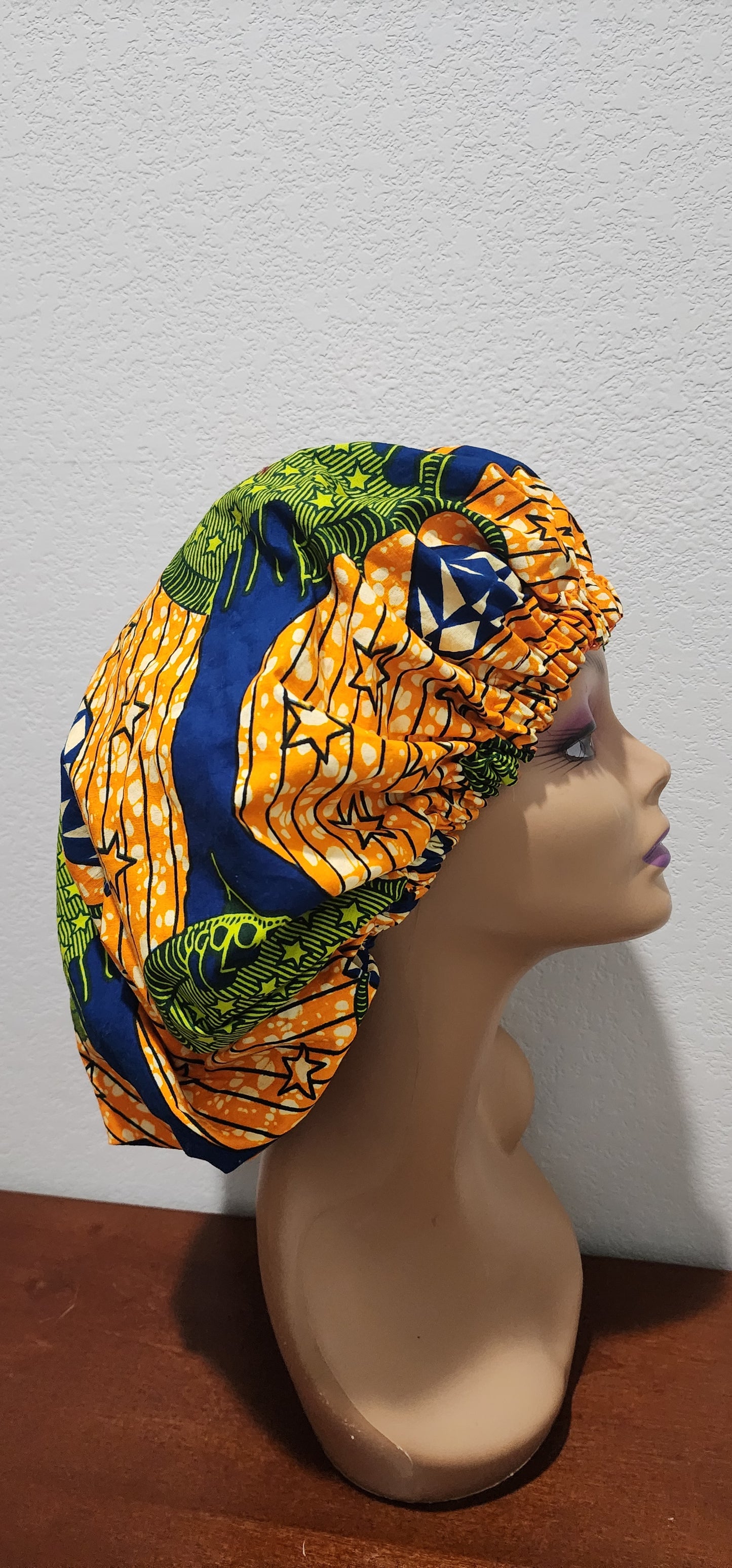 Golden Harvest Ankara Bonnet