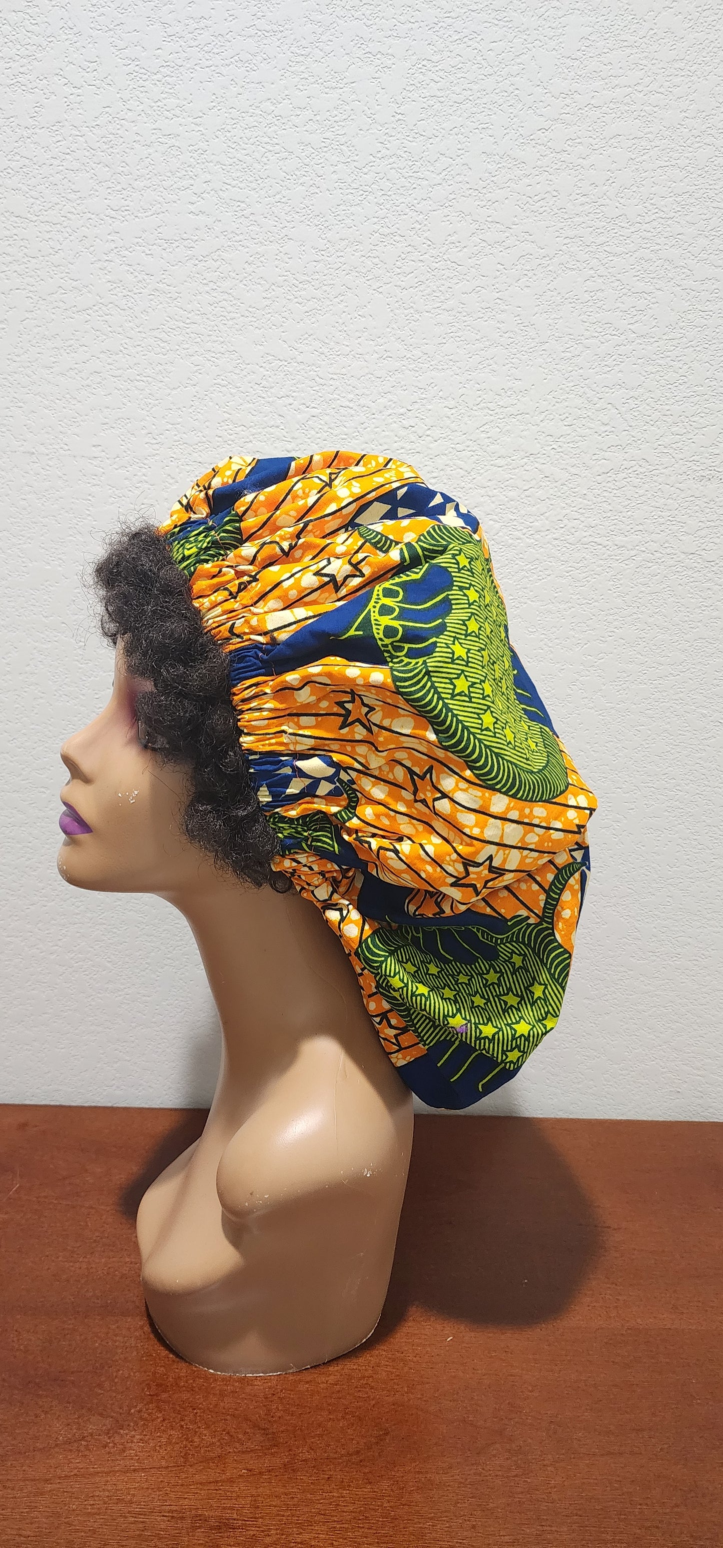 Golden Harvest Ankara Bonnet