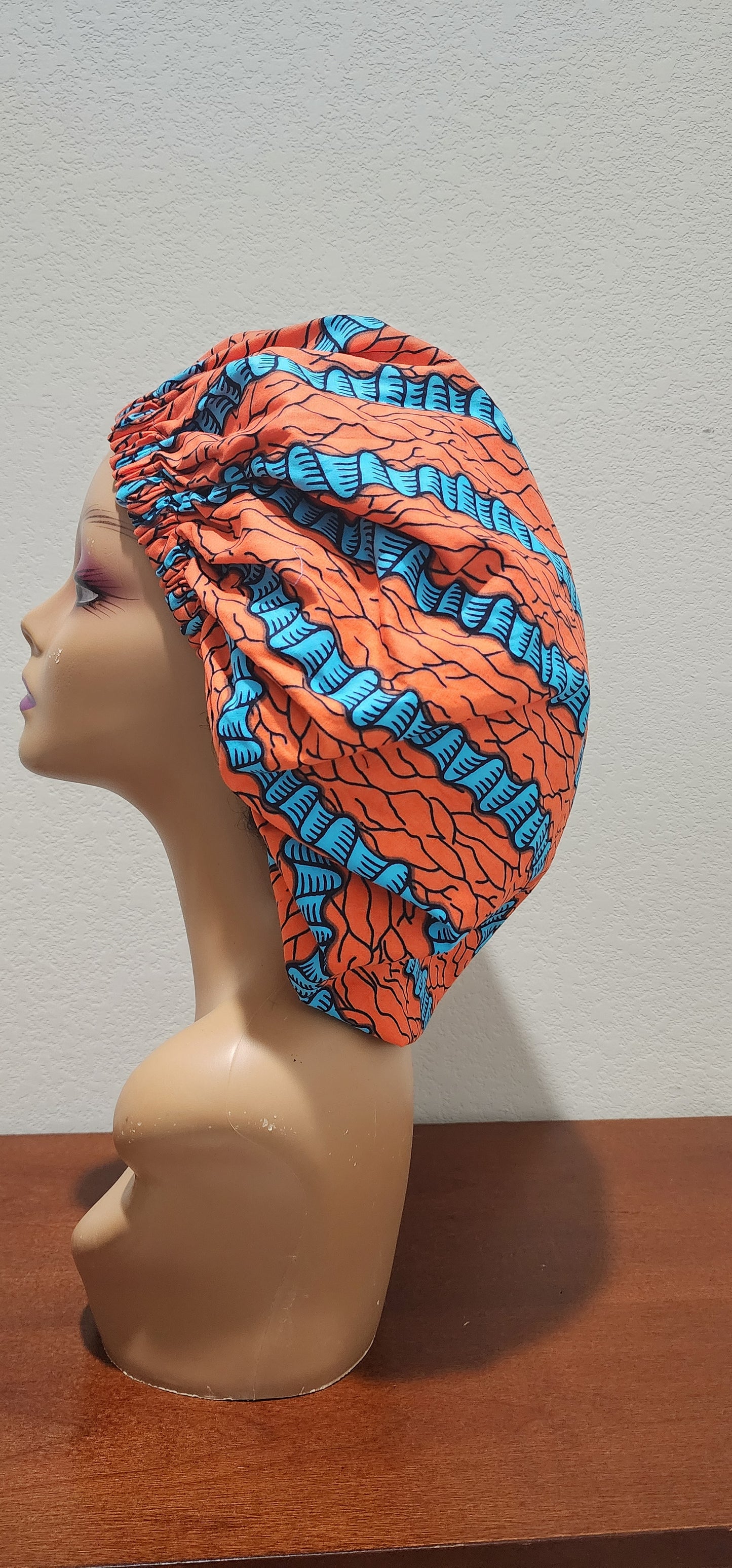 Coral Reef Ankara Bonnet