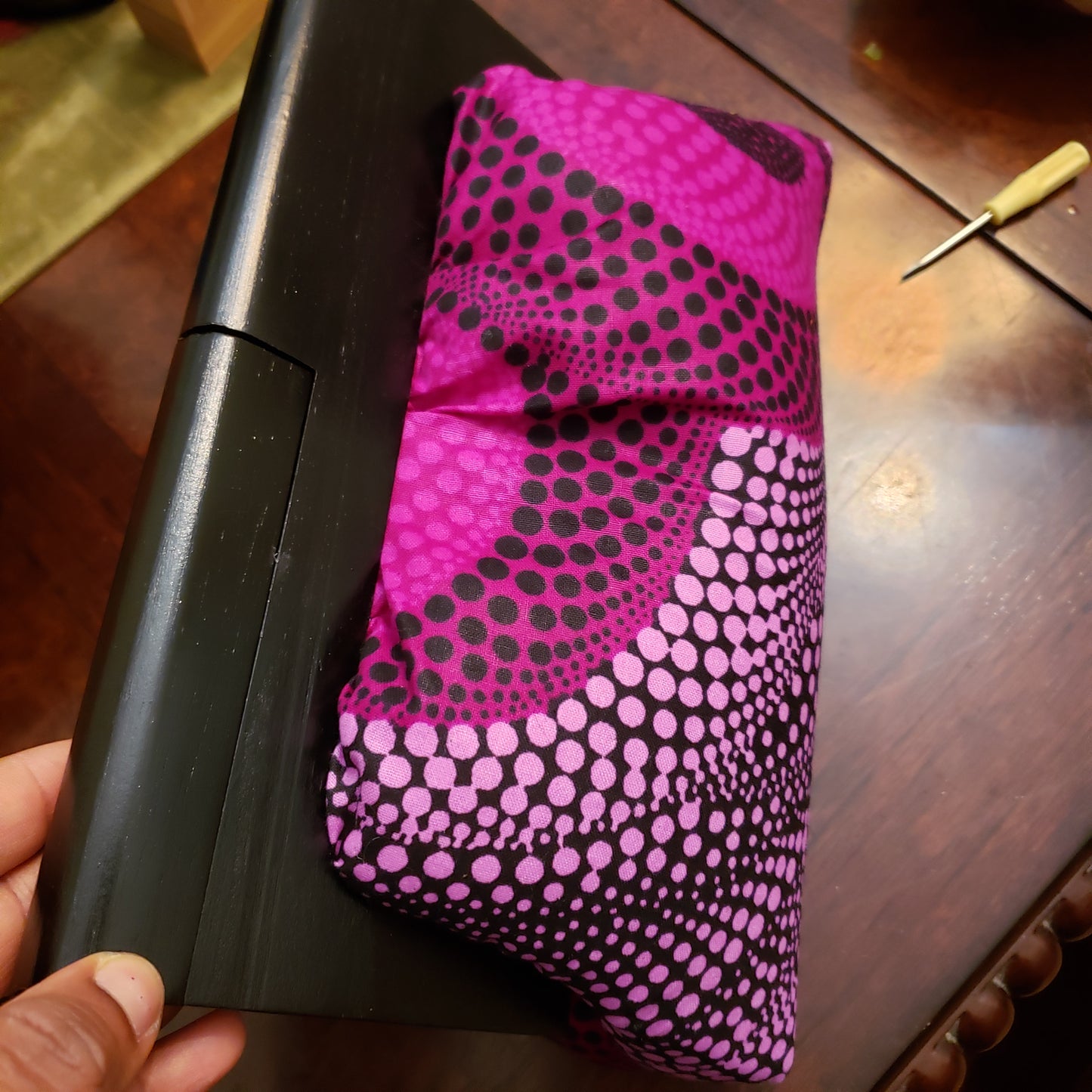 Mini Ankara Wooden Frame Ankara Clutch