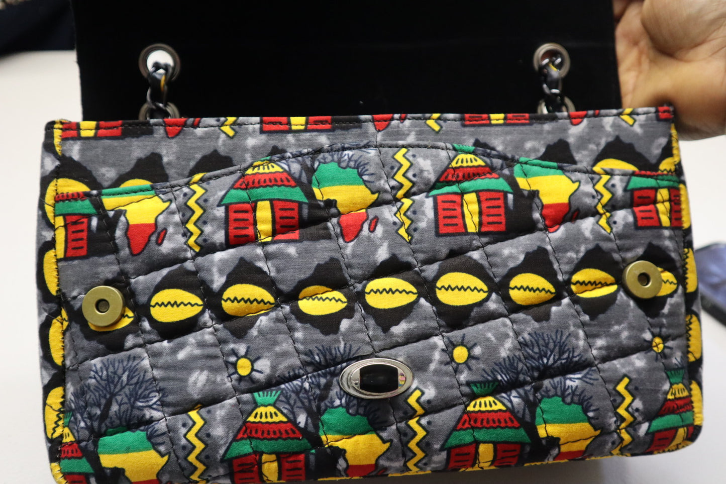 Quilted Ankara Bag