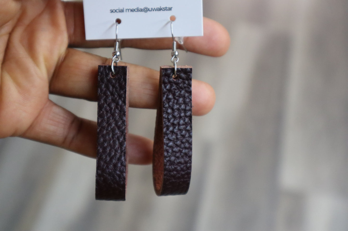 Genuine Leather Earrings