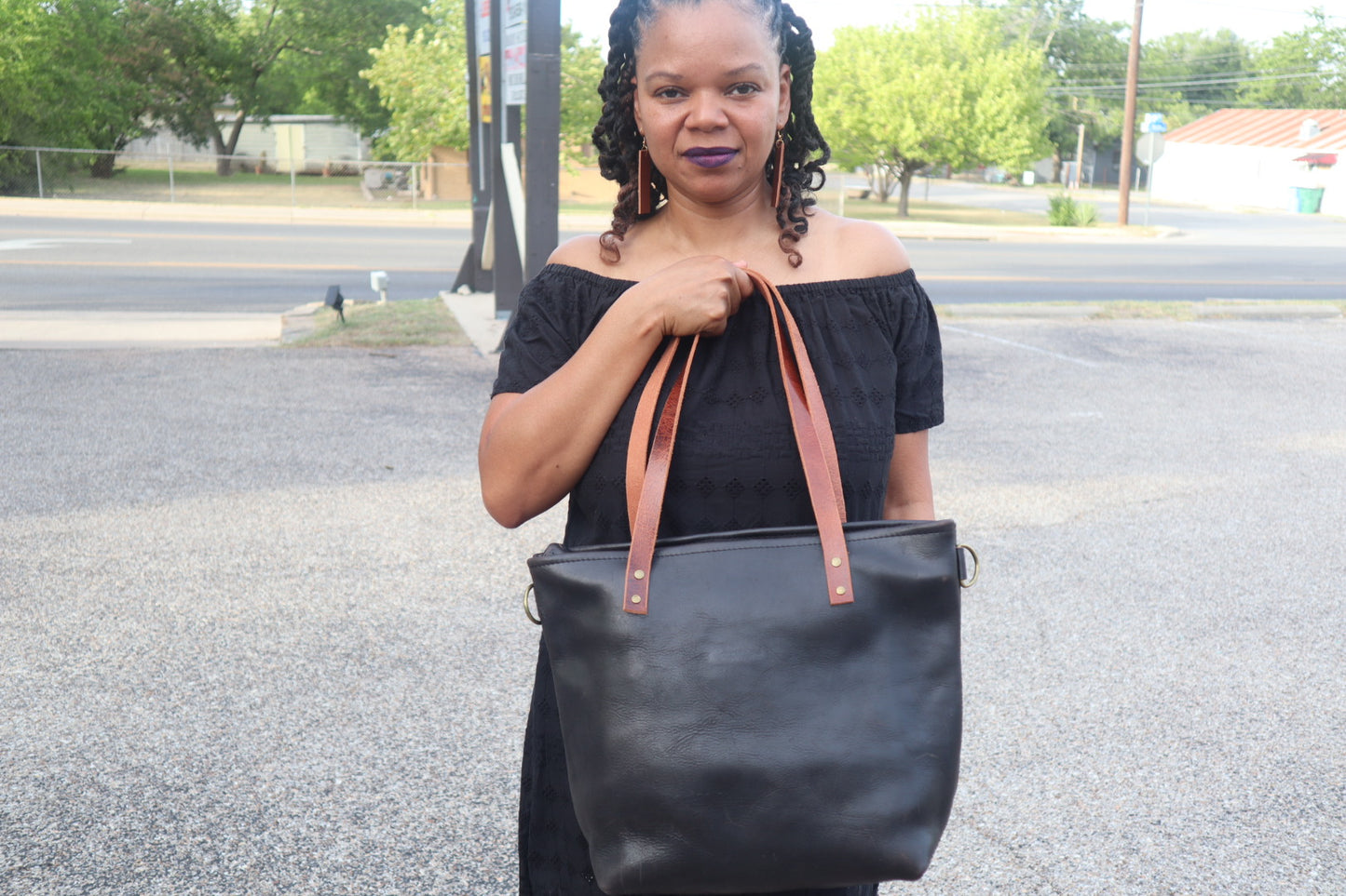 Kima Tote Bag - Full Grain Black